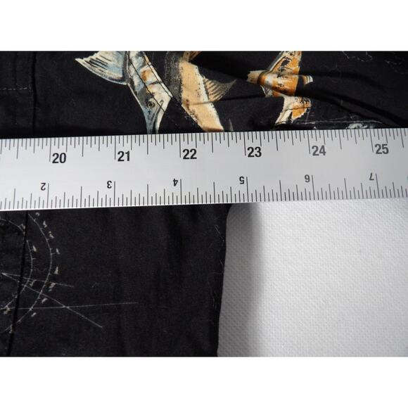 Hook & Tackle Shirt Mens Button Up XL Fish Trout Cotton Poplin Outdoors DadCore - Picture 6 of 8